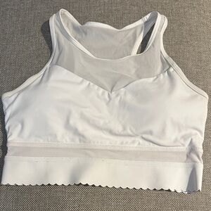 Zyia White Star Mesh Bra